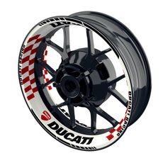 Samolepky na kola PREMIUM - Ducati Design Grid W