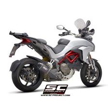 VÝFUKOVÝ SYSTÉM SC PROJECT PRO DUCATI - MULTISTRADA 1200 (2015 - 2017) - S - MTR MUFFLER, CARBON FIBER, WITH MACHINED FROM SOLID CNC END CAP