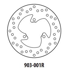 BRZDOVÝ KOTOUČ GOLDFREN 903-001R ZADNÍ 190 MM