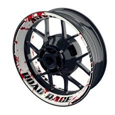 Samolepky na kola PREMIUM - Road Rage White