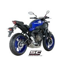 VÝFUKOVÝ SYSTÉM SC PROJECT PRO YAMAHA - MT-07 (2017 - 2020) - FULL EXHAUST SYSTEM 2-1, STAINLESS STEEL, WITH S1 MUFFLER