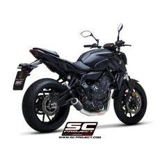 VÝFUKOVÝ SYSTÉM SC PROJECT PRO YAMAHA - MT-07 (2021-2022) - FULL 2-1 STAINLESS STEEL EXHAUST SYSTEM, WITH CR-T CARBON MUFFLER - RACING