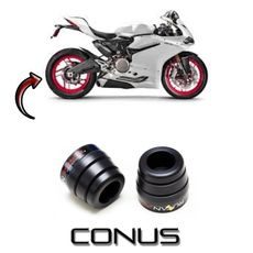 Protektory do zadní osy CONUS - Yamaha YZF 600 R6 ´99-02