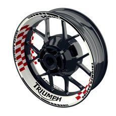 Samolepky na kola PREMIUM - Triumph Design Grid W