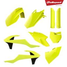 Sada plastů POLISPORT neonově žlutá