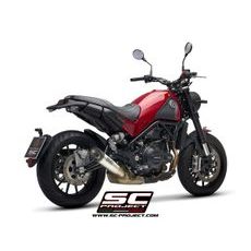 VÝFUKOVÝ SYSTÉM SC PROJECT PRO BENELLI - LEONCINO 500 (2017 - 2020) - TRAIL - S1 MUFFLER, STAINLESS STEEL, WITH CARBON FIBER END CAP