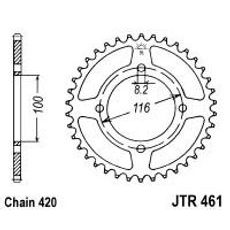 ŘETĚZOVÁ ROZETA JT JTR 461-51 51 ZUBŮ, 420