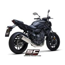 VÝFUKOVÝ SYSTÉM SC PROJECT PRO YAMAHA - MT-07 (2021-2022) - FULL 2-1 STAINLESS STEEL EXHAUST SYSTEM, WITH SC1-S TITANIUM MUFFLER - EURO 5