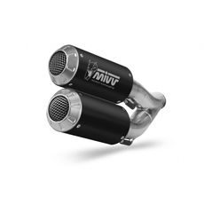2 koncovky výfuku MIVV MK3 H.069.LM3B Černá ocel