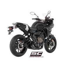 VÝFUKOVÝ SYSTÉM SC PROJECT PRO YAMAHA - TRACER 700 (2016 - 2020) - EURO 4 - FULL EXHAUST SYSTEM 2-1, STAINLESS STEEL, WITH 70S CONICAL MUFFLER, MATT BLACK PAINTED