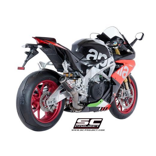 VÝFUKOVÝ SYSTÉM SC PROJECT PRO APRILIA - RSV4 (2018 - 2020) - RF - RR - CR-T MUFFLER, CARBON FIBER