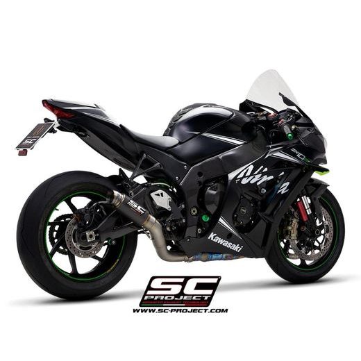 VÝFUKOVÝ SYSTÉM SC PROJECT PRO KAWASAKI - NINJA ZX-10R - RR (2016 - 2020) - GP70-R MUFFLER, CARBON FIBER, WITH TITANIUM END CAP, WITH DE-CAT LINK PIPE