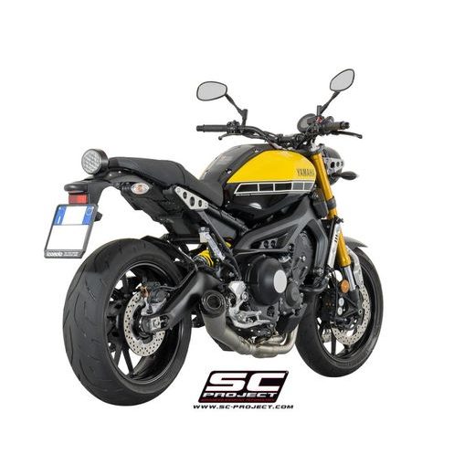 VÝFUKOVÝ SYSTÉM SC PROJECT PRO YAMAHA - TRACER 900 (2015 - 2016) - FULL EXHAUST SYSTEM 3-1, WITH CONICO MUFFLER, BRUSHED STAINLESS STEEL, MATT BLACK PAINTED