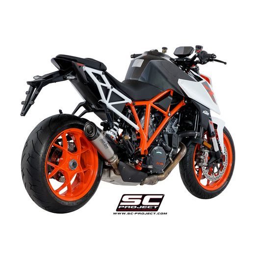 VÝFUKOVÝ SYSTÉM SC PROJECT PRO KTM - 1290 SUPER DUKE R (2017 - 2019) - S1 MUFFLER, TITANIUM, WITH CARBON FIBER END CAP