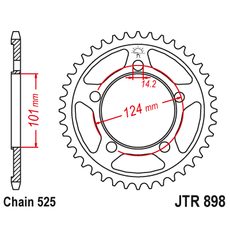 Řetězová rozeta JT JTR 898-42 42 zubů, 525