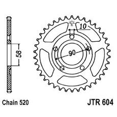 Řetězová rozeta JT JTR 604-38 38 zubů, 520