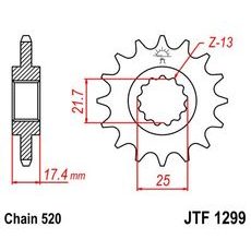 Řetězové kolečko JT JTF 1299-14 14 zubů, 520