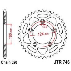Řetězová rozeta JT JTR 746-43 43 zubů, 520