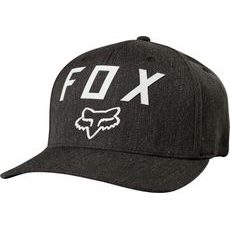 FOX Number 2 Flexfit Hat, Heather Graphite, LFS18F