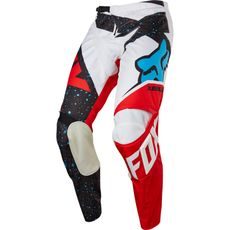 FOX nohavice 180 Nirv - Red/White, MX17