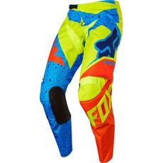 FOX nohavice 180 Nirv - Yellow/Blue, MX17