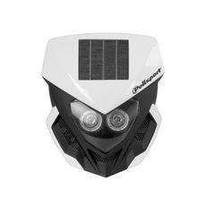 Headlights POLISPORT LOOKOS EVO Solar Version with LED (headlight+battery) biela/čierna