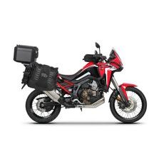 SET OF SHAD TERRA TR40 ADVENTURE SADDLEBAGS AND SHAD TERRA ALUMINIUM TOP CASE TR55 PURE BLACK, INCLUDING MOUNTING KIT SHAD HONDA CRF 1100 L AFRICA TWIN