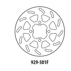 Brzdový kotúč GOLDFREN 929-501F predné 220 mm