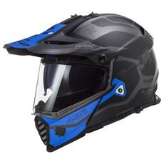LS2 MX436 PIONEER EVO COBRA MATT BLACK BLUE