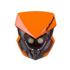 Headlights POLISPORT LOOKOS EVO Standard Version with LED (headlight+battery) Oranžovo/čierne