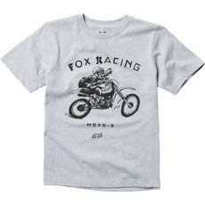 FOX Youth Brigade Ss Tee, Light Heather Grey, LFS18F