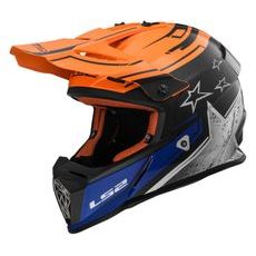 LS2 MX437 FAST CORE Black Orange