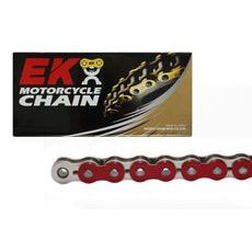 QX-krúžková reťaz -Made in JAPAN EK 520 SRX 120 L červená