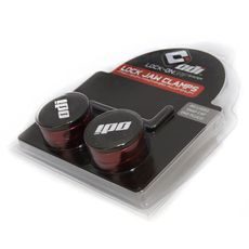 ODI GRIPS Set Lock Jaw Clamps w/Snap Caps - Red