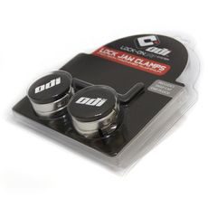 ODI GRIPS Set Lock Jaw Clamps w/Snap Caps - Silvr