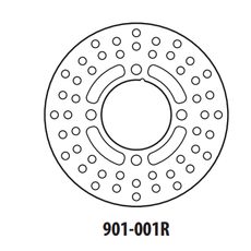 Brzdový kotúč GOLDFREN 901-001R zadná 190,7 mm