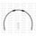Hadica zadnej brzdy Venhill POWERHOSEPLUS HON-5005R (1 hadica v sade) priehľadné hadice, chrómové koncovky