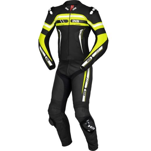 2PCS SPORT SUIT IXS LD RS-700 X70021 BLACK-YELLOW-WHITE 52H