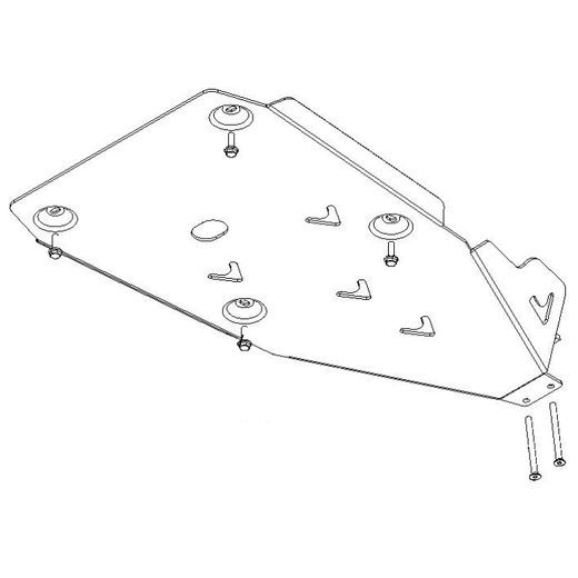 SKID PLATE - 4MM - KAWASAKI KFX 700