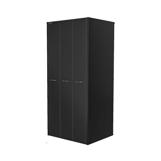 CLOSET WITH 3 VERTICAL DRAWERS BY SLIDING EXTRACTION WITH DOUBLE TOOL GRIDS LV8 EQAF01 ČIERNA