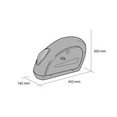 Rigid saddlebag CUSTOMACCES SMALL AR0009N čierna ľavý