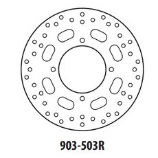 BRZDOVÝ KOTÚČ GOLDFREN 903-503R ZADNÁ 240 MM