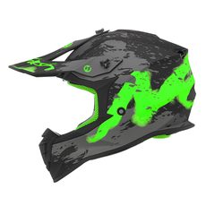 N633 TRASH Matt grey- neon green