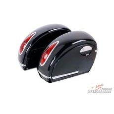 Rigid saddlebag CUSTOMACCES VOYAGER ARS001N čierna pár