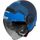 Otvorená helma JET AXXIS RAVEN SV ABS cypher modrá matná M