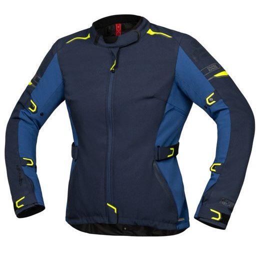 TOUR WOMEN'S JACKET IXS LANE-ST+ X56053 BLUE-LIGHT BLUE-FLUO YELLOW DM