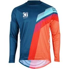 Detský motokrosový dres YOKO VIILEE modro / oranžový / modrý S