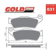 Brzdové obloženie GOLDFREN 031 K1