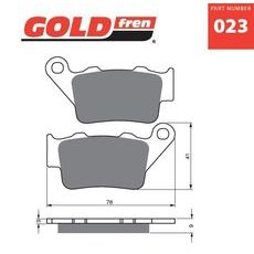 Brzdové obloženie GOLDFREN 023 K5
