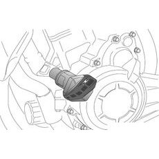 Frame sliders PUIG R12 1869N čierny s šedou gumou